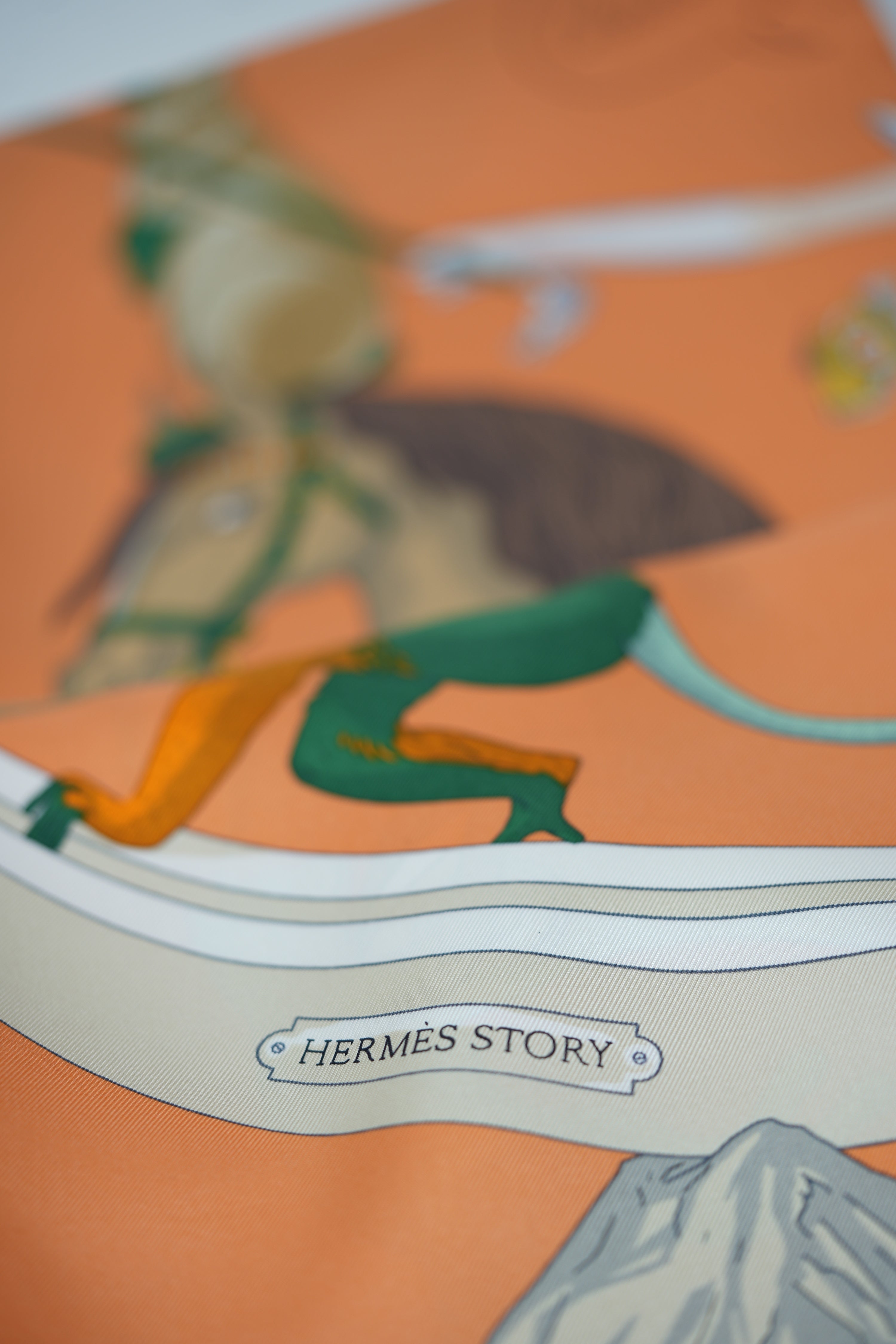 Hermes Orange 100% Silk Scarf 90cm