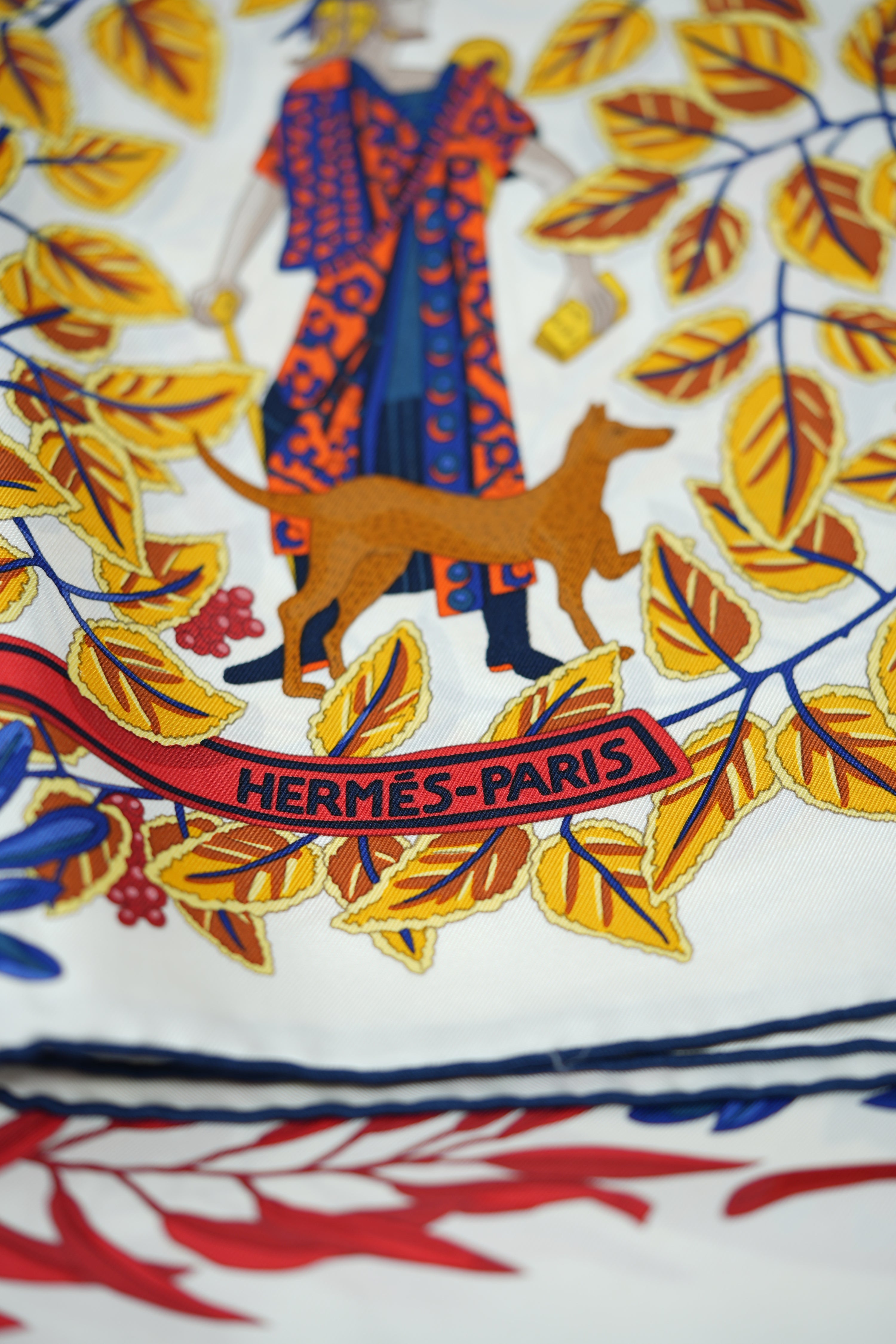 Hermes 90cm Printed 100% Silk Scarf
