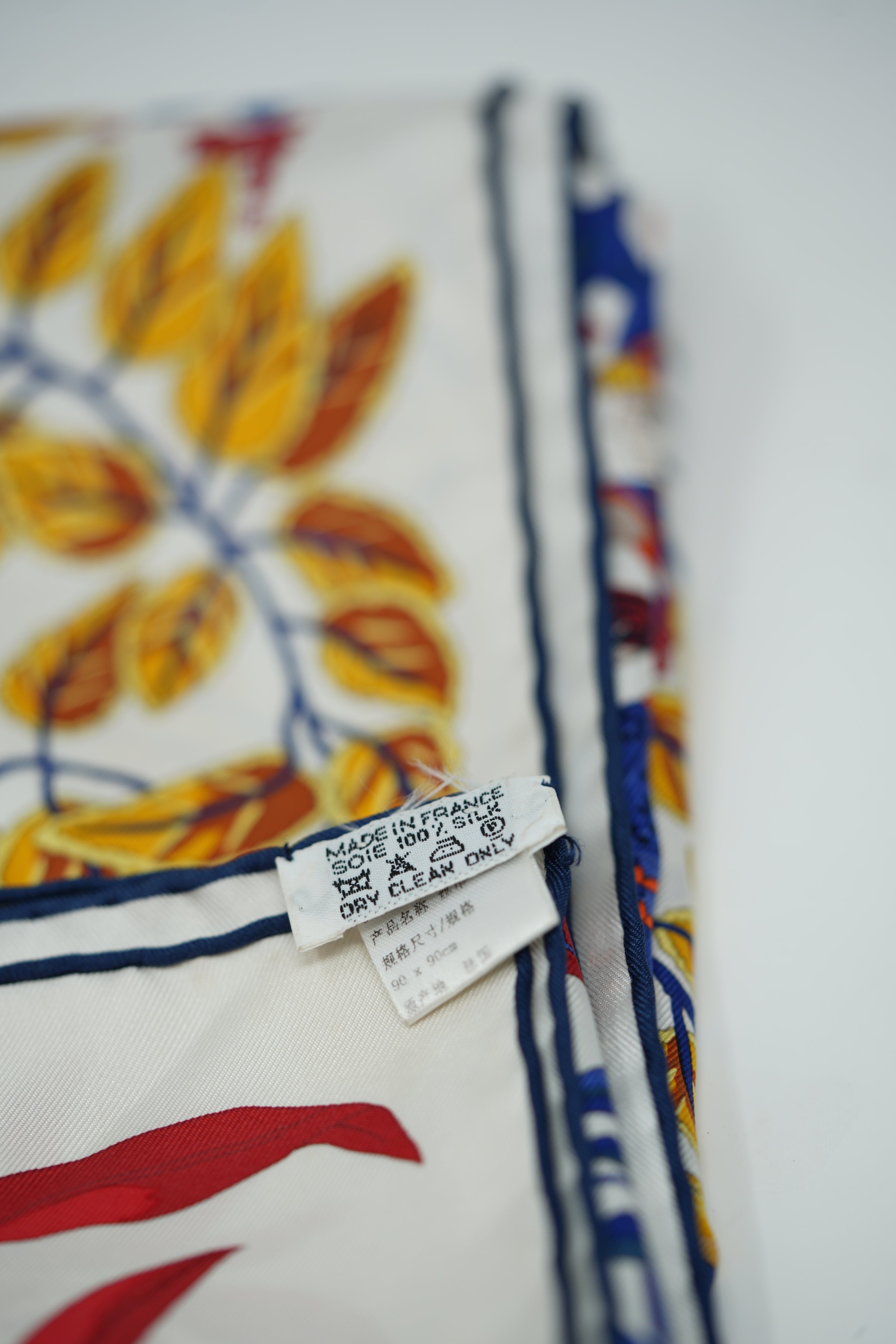 Hermes 90cm Printed 100% Silk Scarf