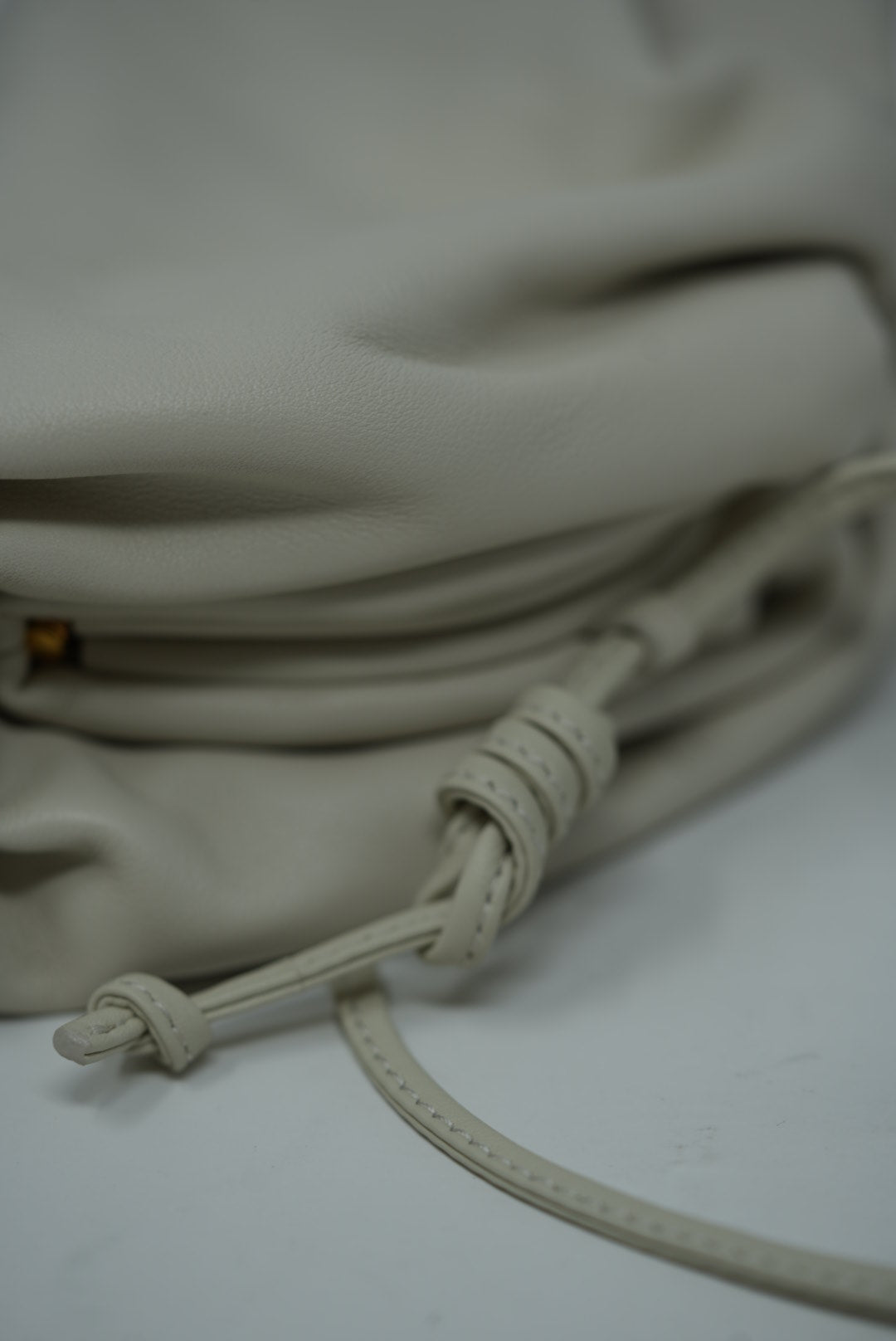 Bottega Veneta Beige Mini Pouch Clutch