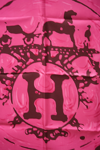 Hermes 90cm Silk Scarf Purple Peinture Fraiche NW