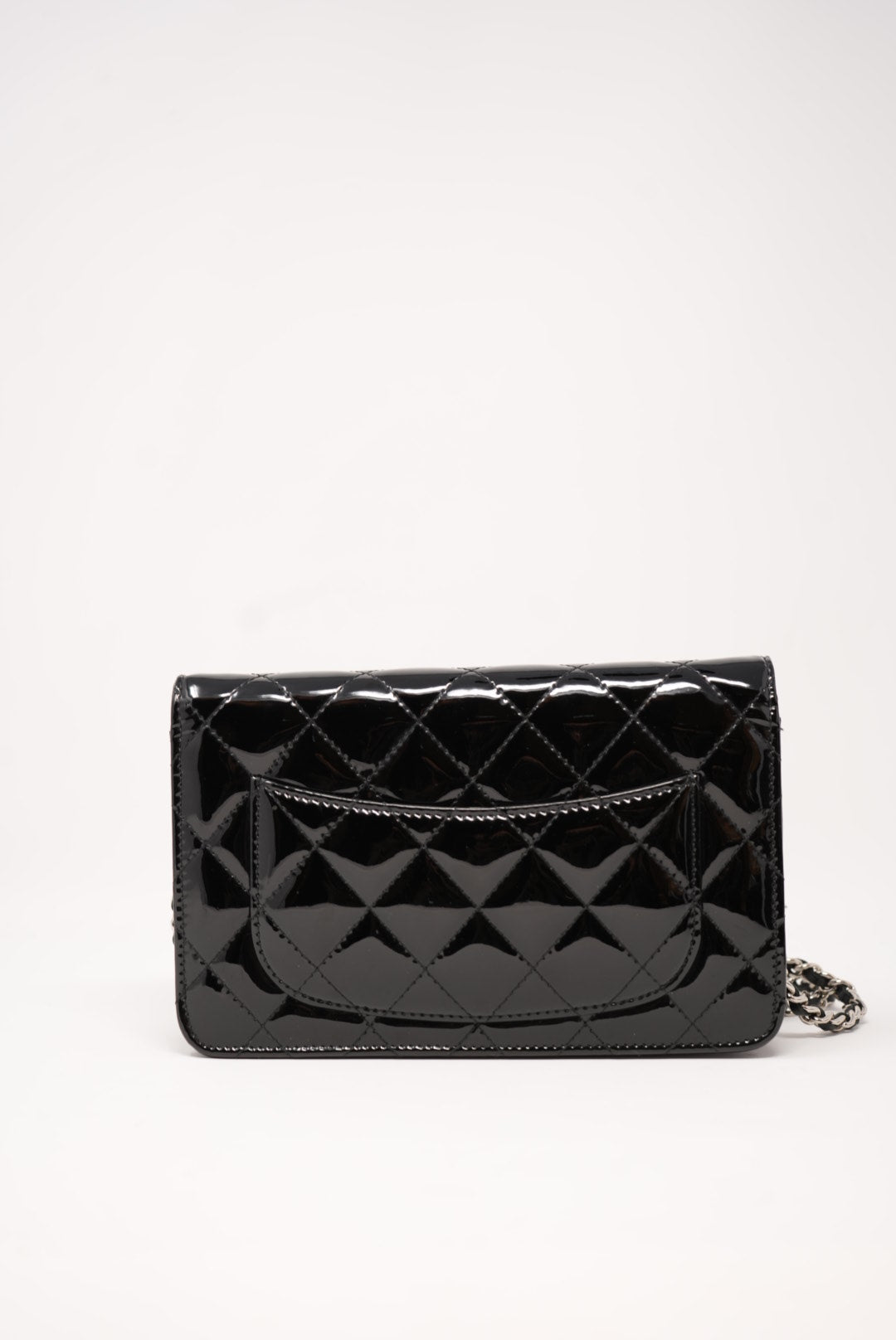 Pre-Owned CHANEL Patent WALLET On CHAIN
