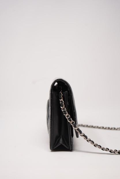 Pre-Owned CHANEL Patent WALLET On CHAIN