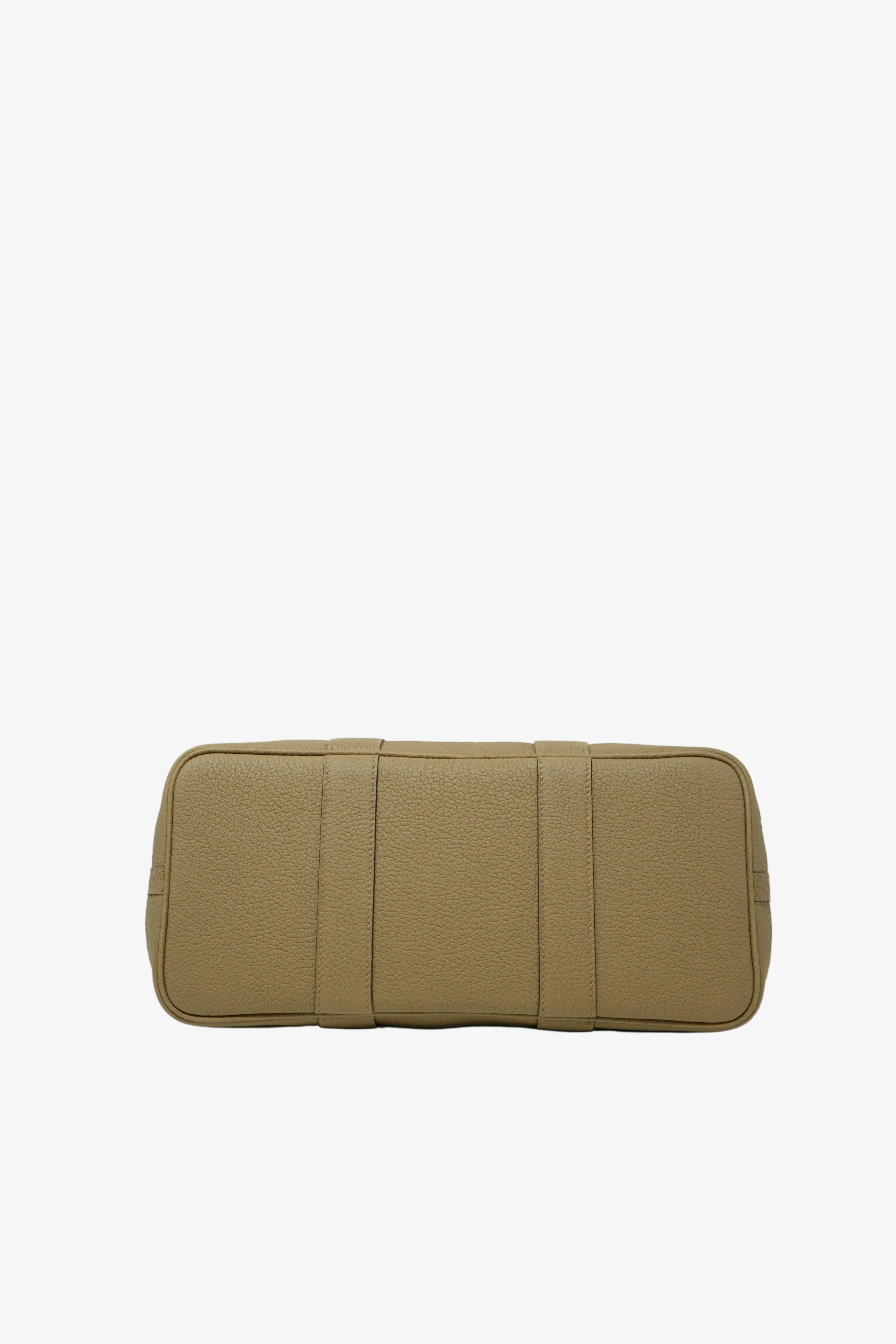 Hermes 2023 Canvas Garden Party 30 Handbag Beton/Beige Marfa