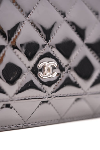 Pre-Owned CHANEL Patent WALLET On CHAIN