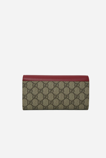 Gucci Leather/Canvas Padlock Wallet On Chain