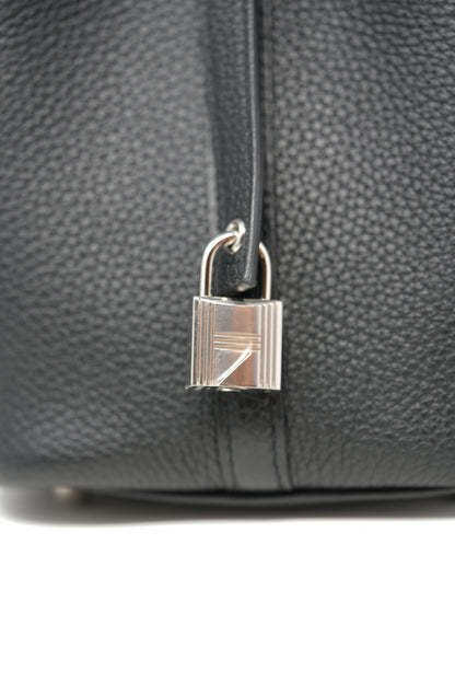 Hermes Picotin Touch 18 TC Leather Black