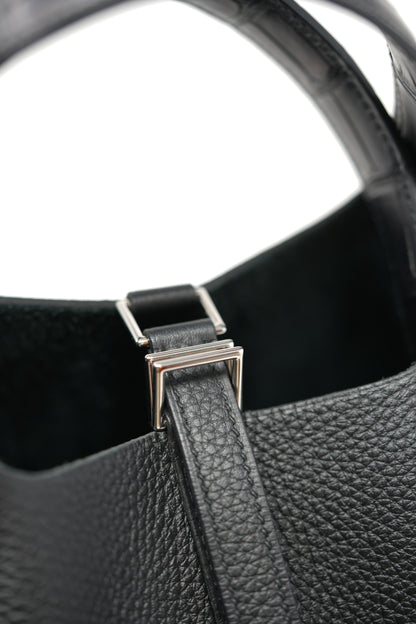 Hermes Picotin Touch 18 TC Leather Black