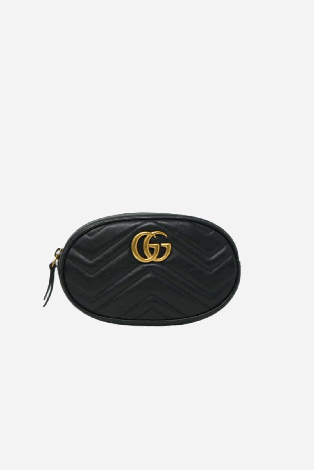 Gucci Black GG Marmont Belt Bag