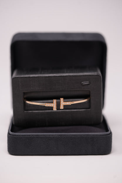 Tiffany T Diamond Wire Bracelet
