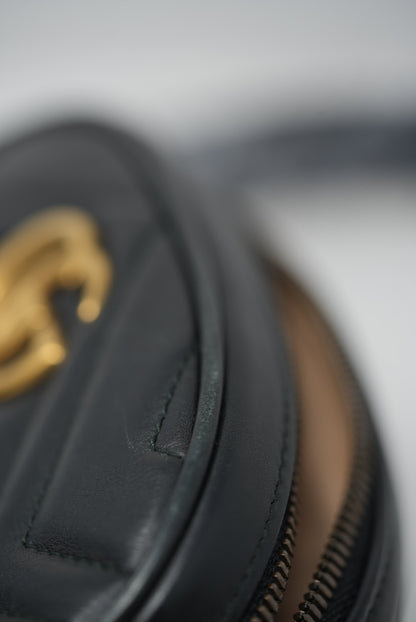 Gucci Black GG Marmont Belt Bag
