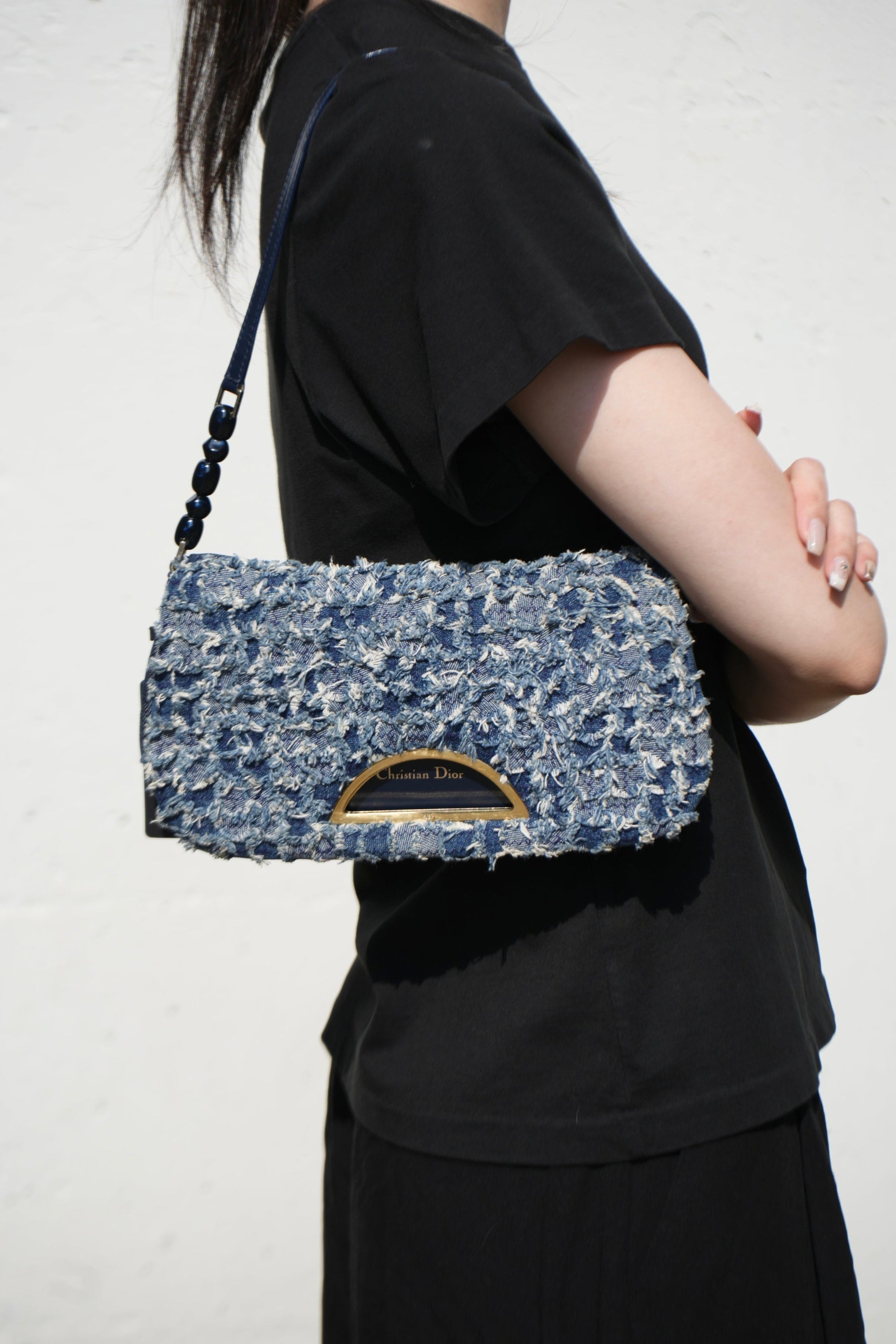 Dior Vintage Denim Malice Bag 2000