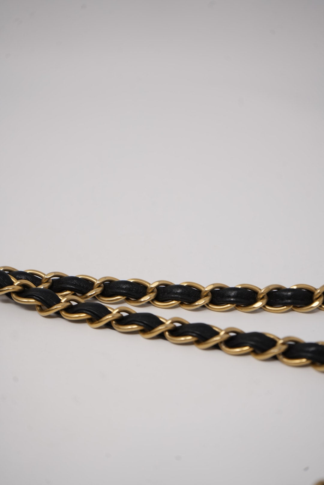 Pre-Owned CHANEL Wild Stitch Shoulder Bag Black 2003-2004