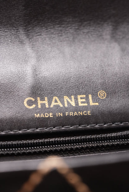 Pre-Owned CHANEL Wild Stitch Shoulder Bag Black 2003-2004