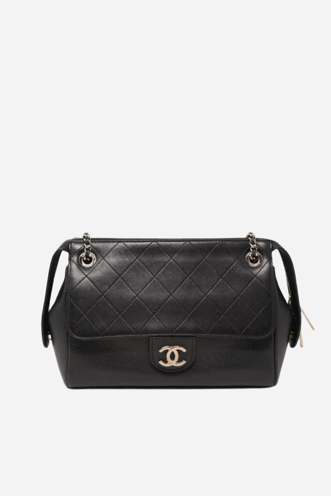 Pre-Owned Chanel Flap Bag Lambskin/ Calfskin
