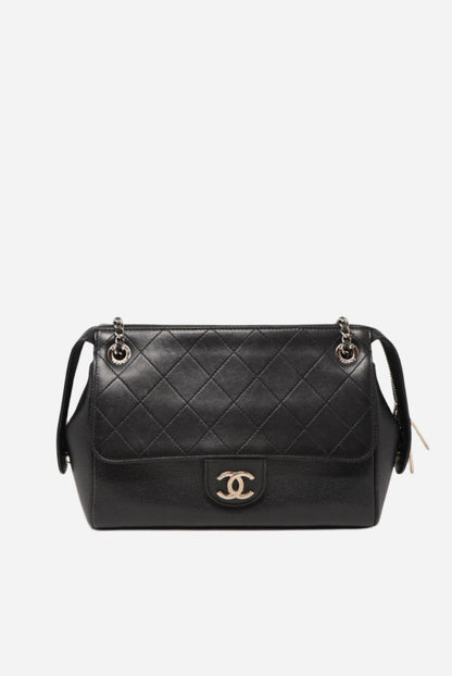 Pre-Owned Chanel Flap Bag Lambskin/ Calfskin