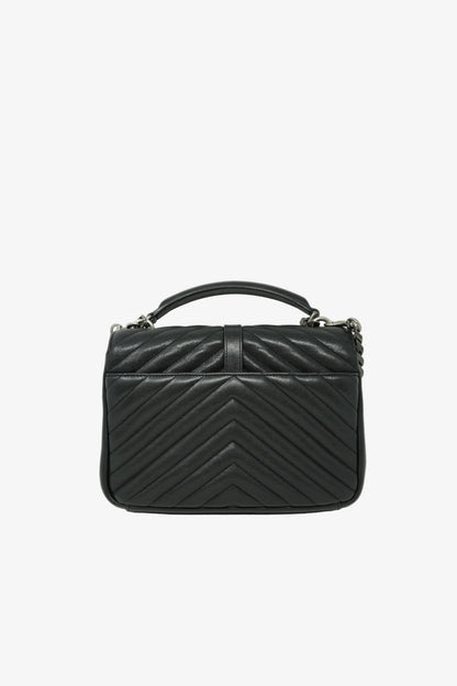 Saint Laurent Quilted COLLEGE MEDIUM Handbag Black