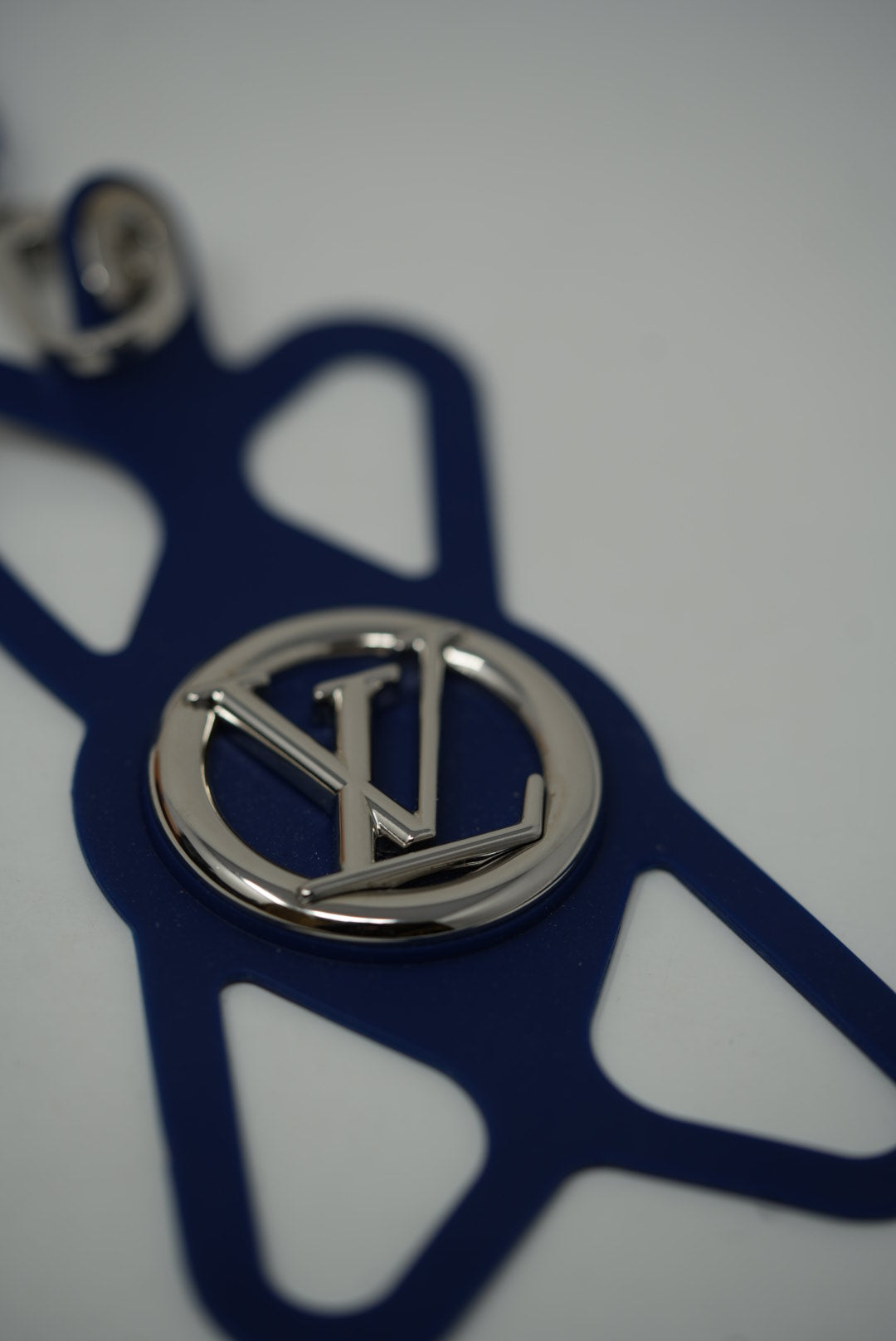LOUIS VUITTON Monogram Silicone Louise Phone Holder Blue