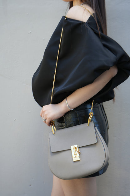 Chloe Leather Drew Crossbody Bag