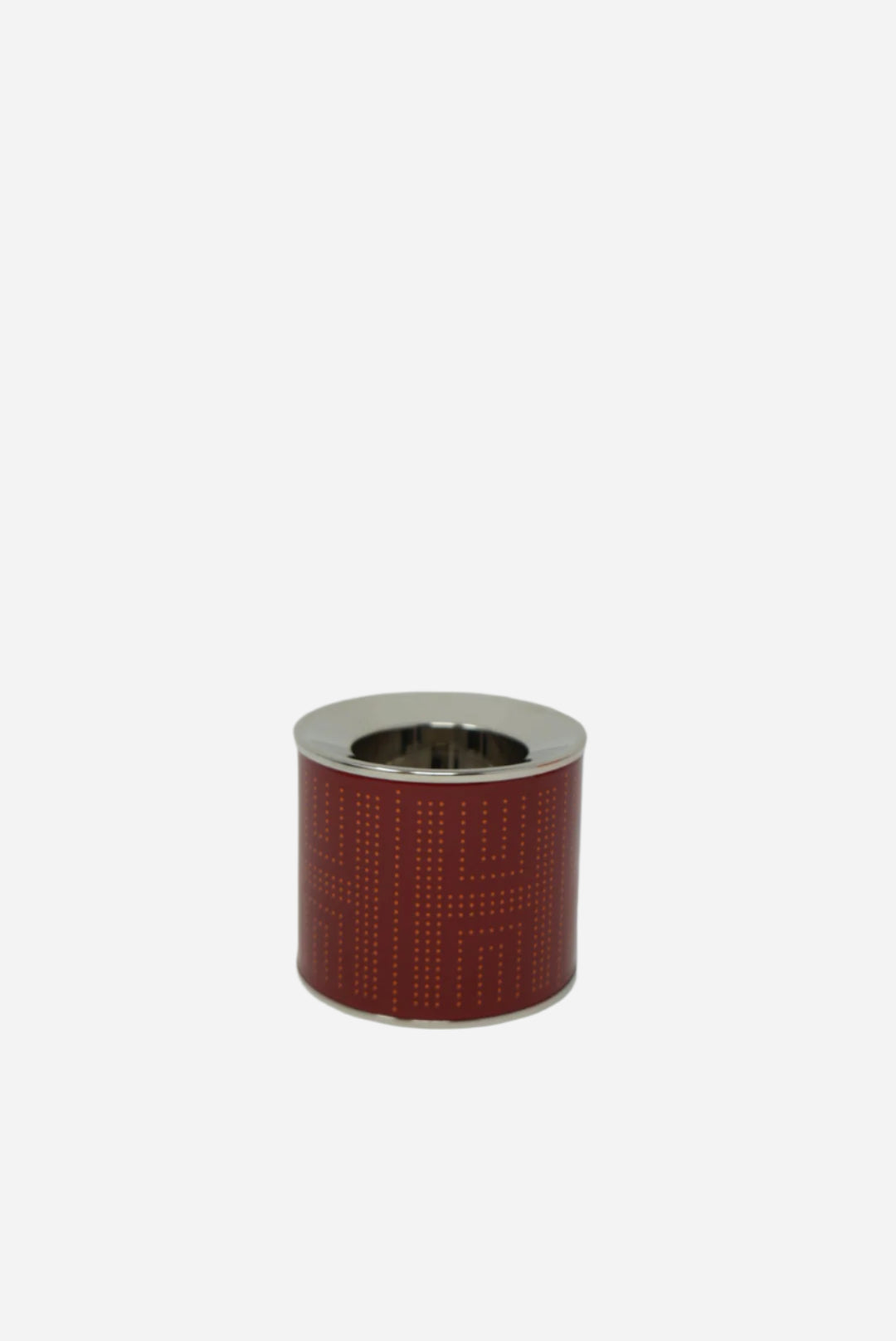 Hermes enamel stainless candle holder