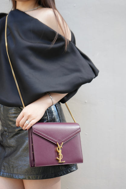 Saint Laurent Smooth Calfskin Cassandra Chain Bag