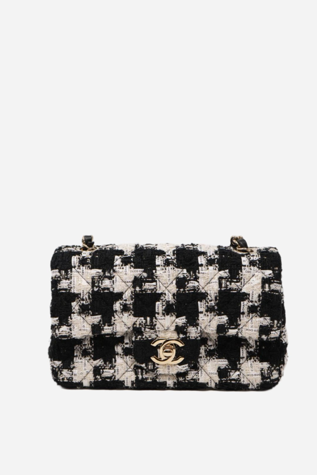 Pre-Owned Chanel Tweed Mini Flap Bag 2020