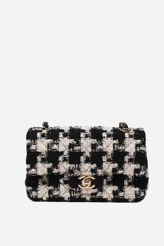 Pre-Owned Chanel Tweed Mini Flap Bag 2020