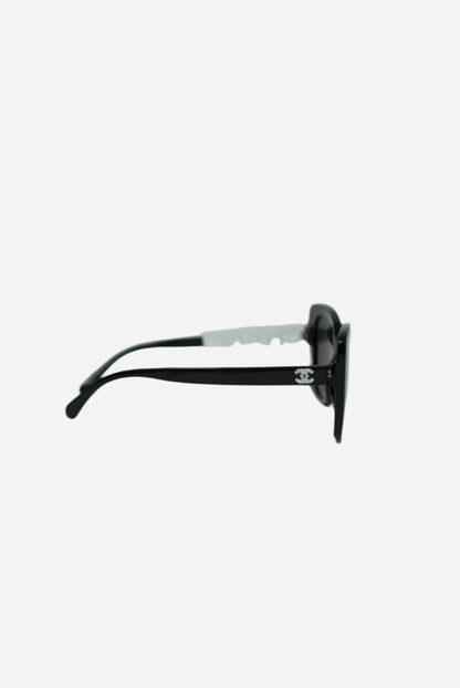 Pre-Owned Chanel Acetate Strass Square Sunglasses
