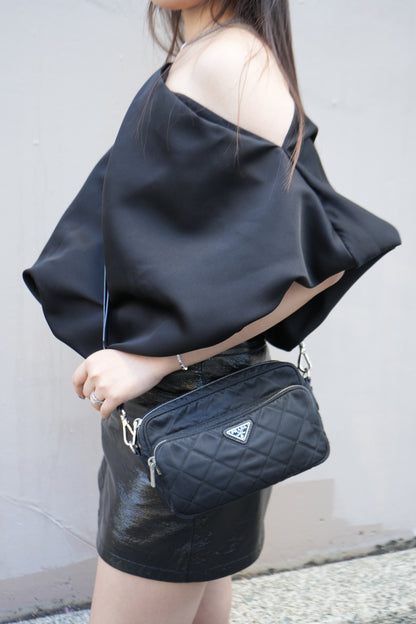 Prada Black Nylon Shoulder Bag