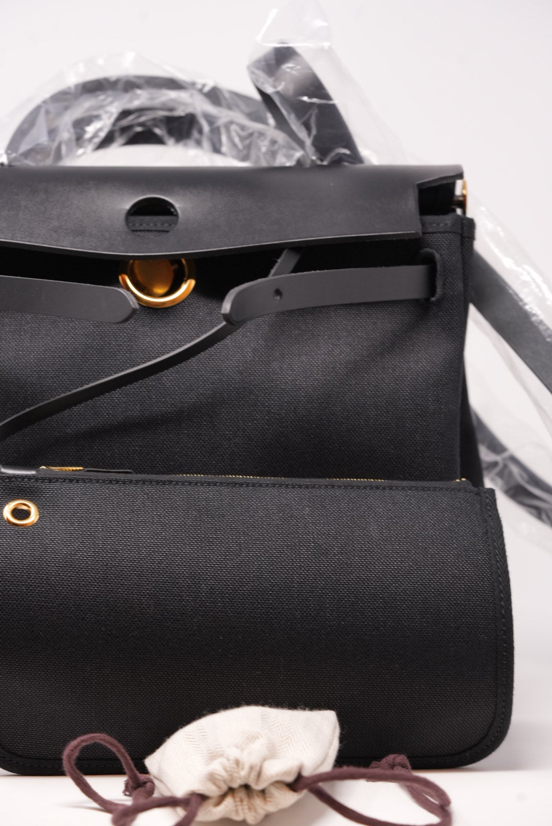 Hermes Herbag 31 Canvas Black New 2021