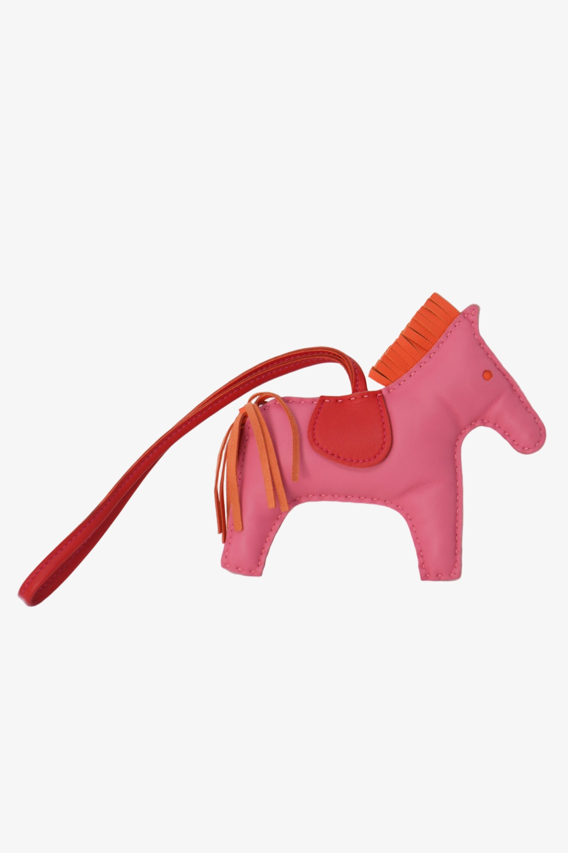 Hermes Leather Pink Rodeo MM