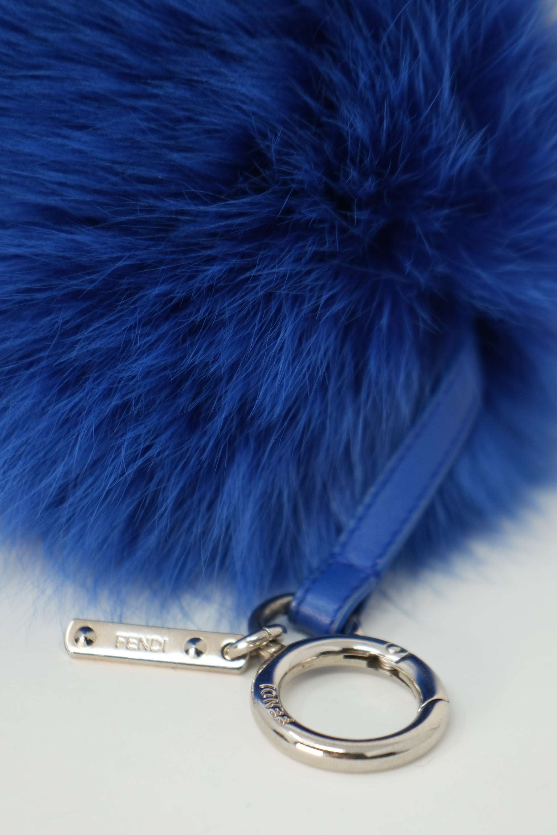 Fendi Fox Fur Charm Blue/Pink
