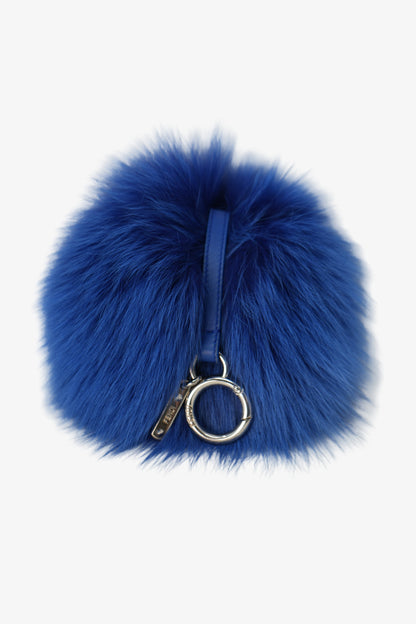 Fendi Fox Fur Charm Blue/Pink