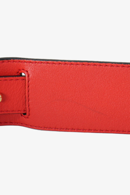 Loewe Calfskin Medium Puzzle Bag Red