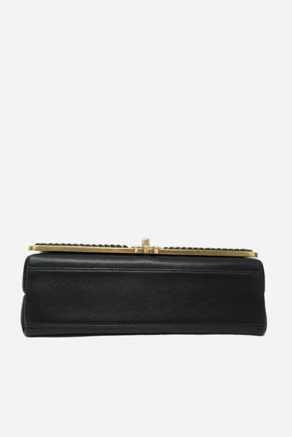 Pre-Owned Chanel Chevron Top Handle Lambskin
