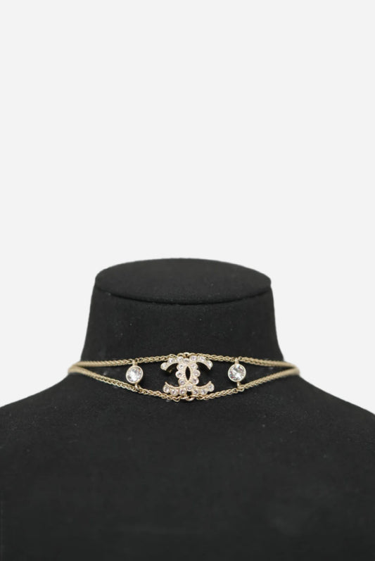 Pre-Owned Chanel Double Chain Choker 2020