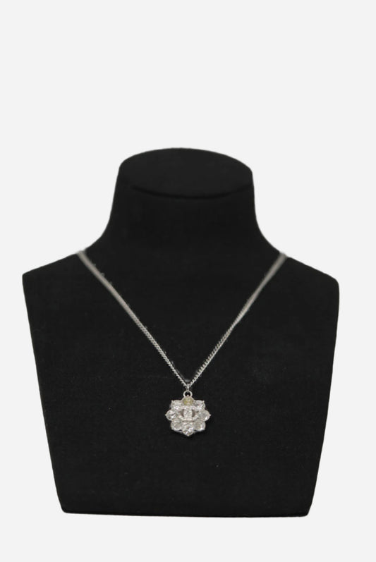 Pre-Owned Chanel CC Rhinestone Necklace 2014-2015