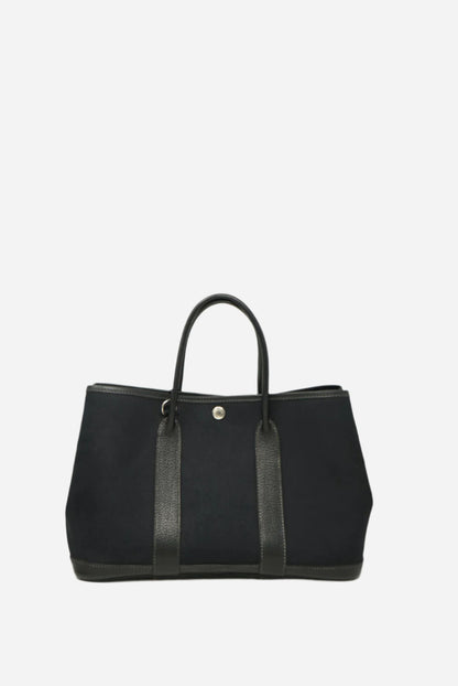 Hermes Garden Party 30 Canvas Black