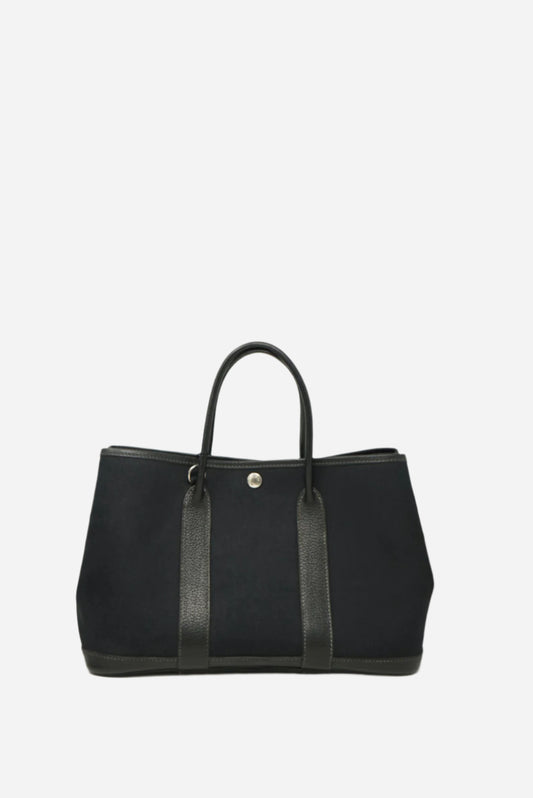 Hermes Garden Party 30 Canvas Black