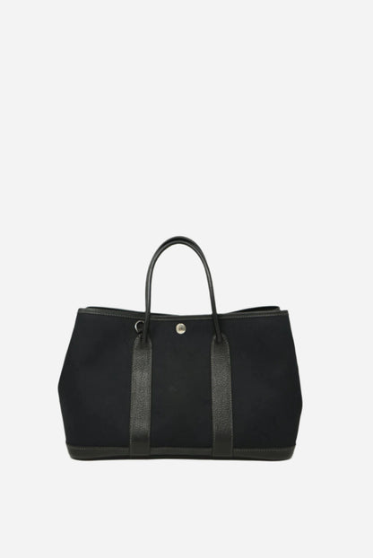 Hermes Garden Party 30 Canvas Black