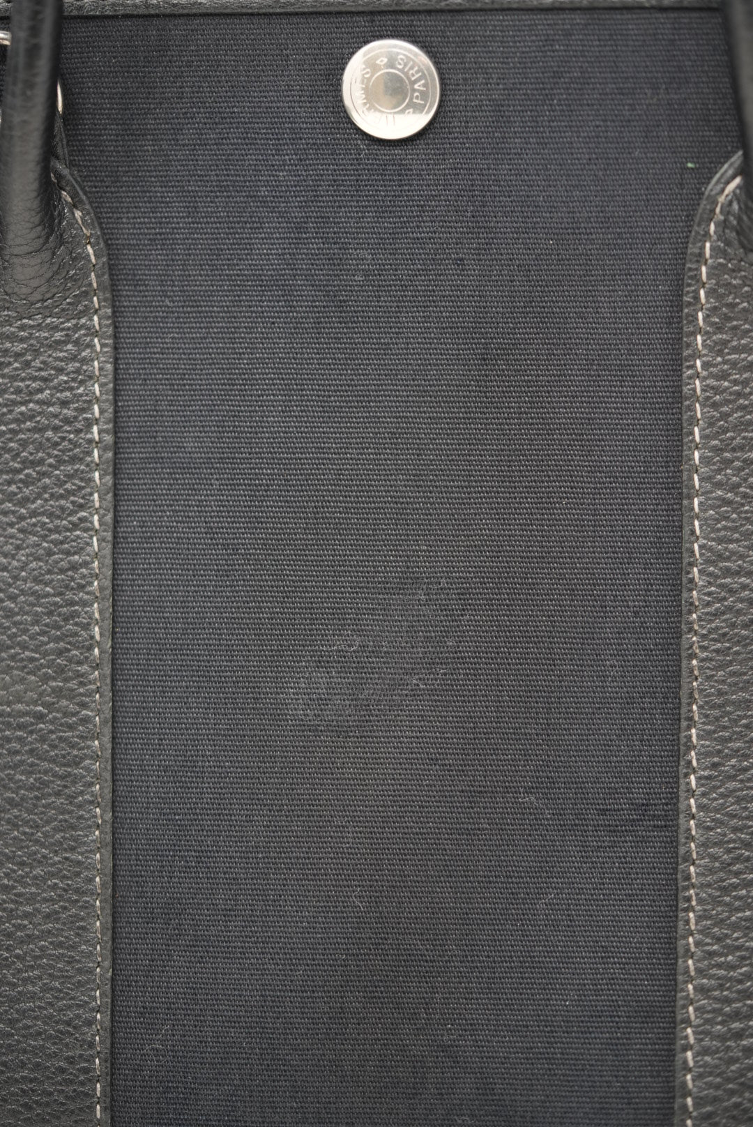 Hermes Garden Party 30 Canvas Black
