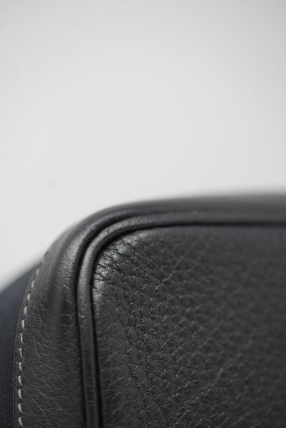 Hermes Garden Party 30 Canvas Black
