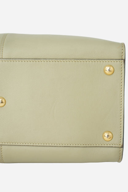 Fendi Vitello Seta Medium Peekaboo X-Lite Mandorlo