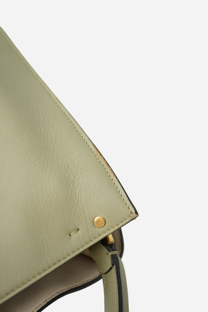 Fendi Vitello Seta Medium Peekaboo X-Lite Mandorlo