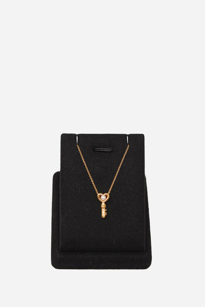 Tasaki Pearl&Diamond Key Necklace
