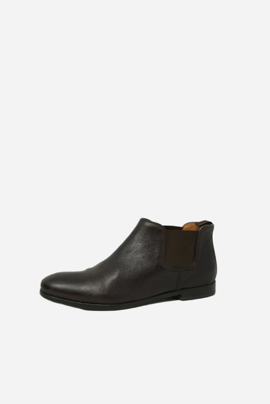 Heschung Brown Leather Ankle Boots