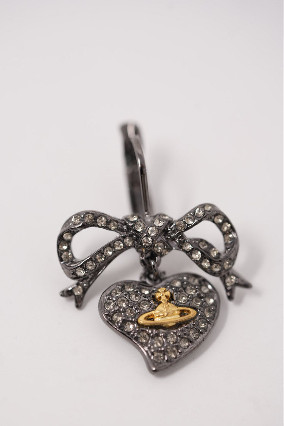 Vivienne Westwood  Rhinestone Heart Earrings