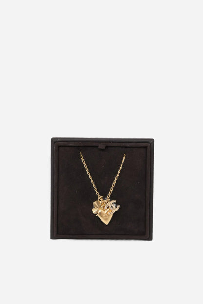 Pre-Owned Chanel 2002 Heart CC Necklace