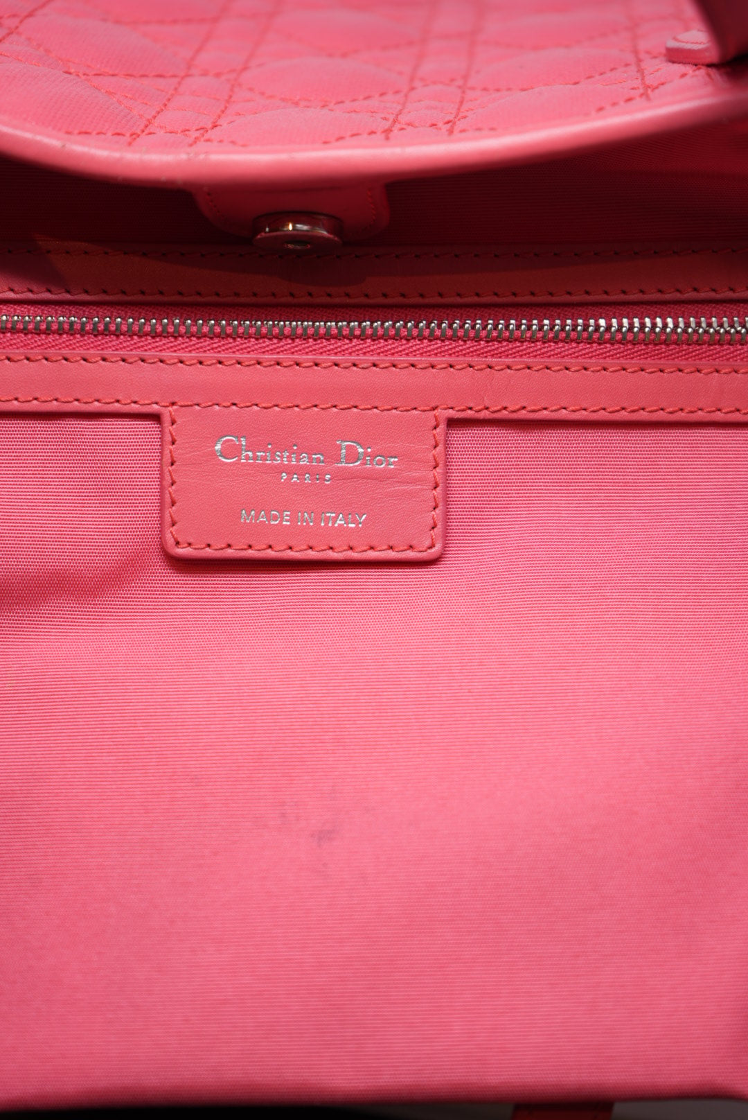 Dior 2012 Canvas Tote Red