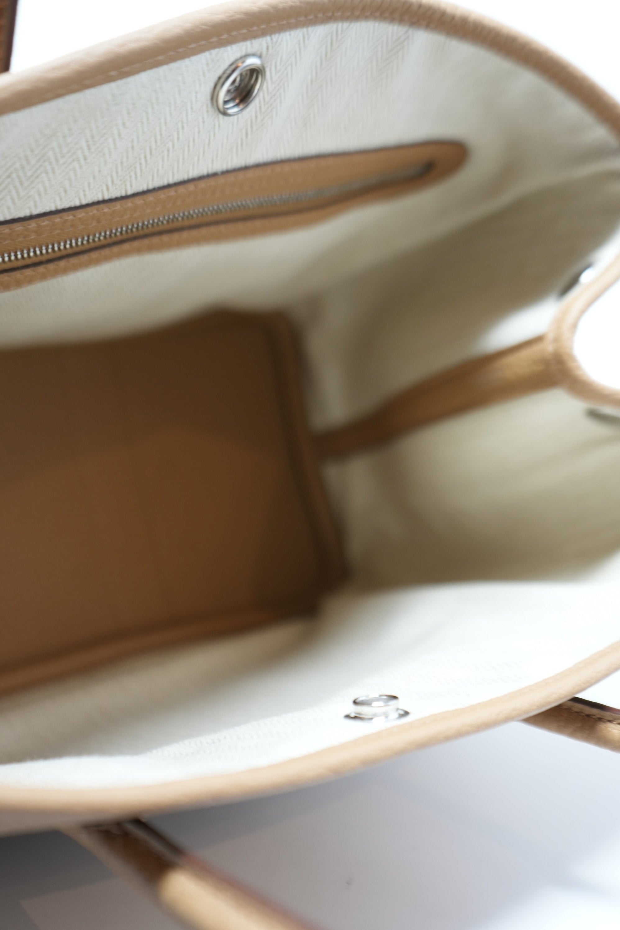 Hermes 2022 Biscuit Negonda Leather Garden Party 30